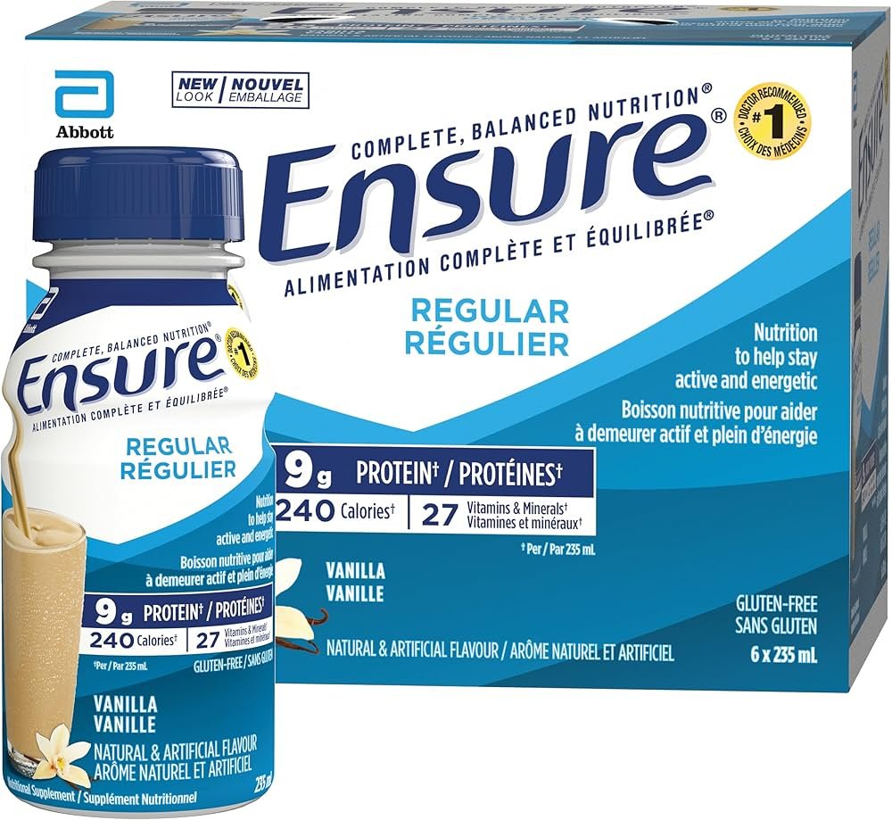 Ensure Regular Vanilla Nutritional Drink (6 × 235 ml)